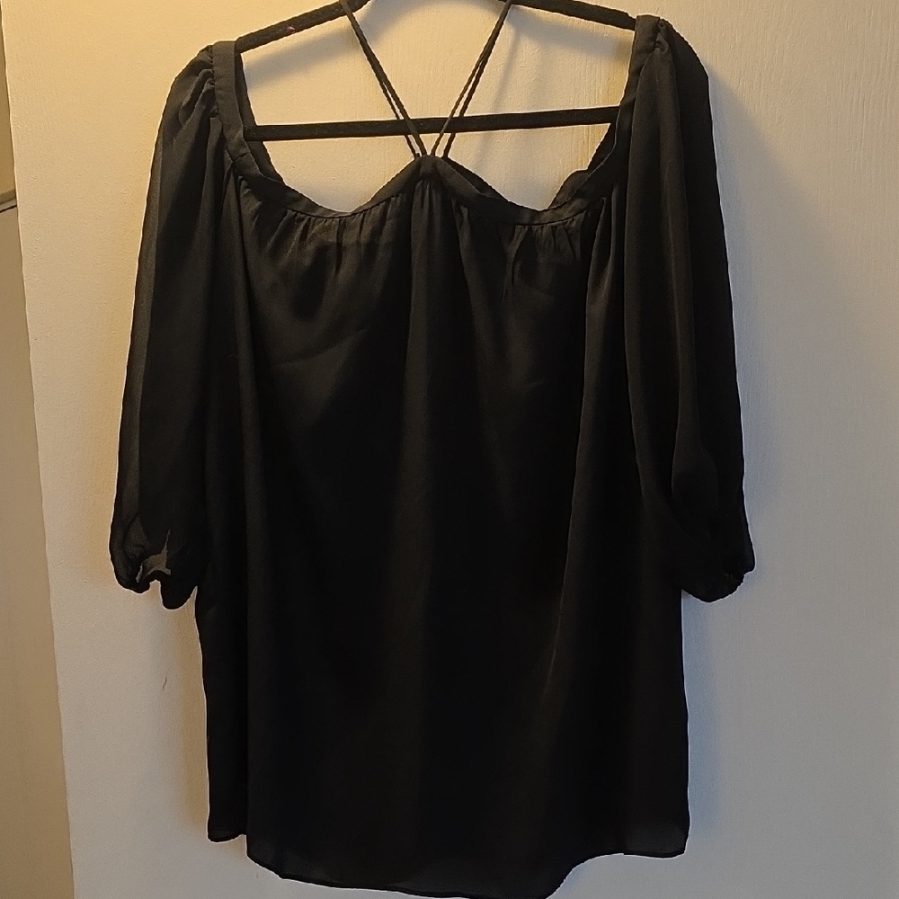 1. State Black Off-Shoulder Blouse